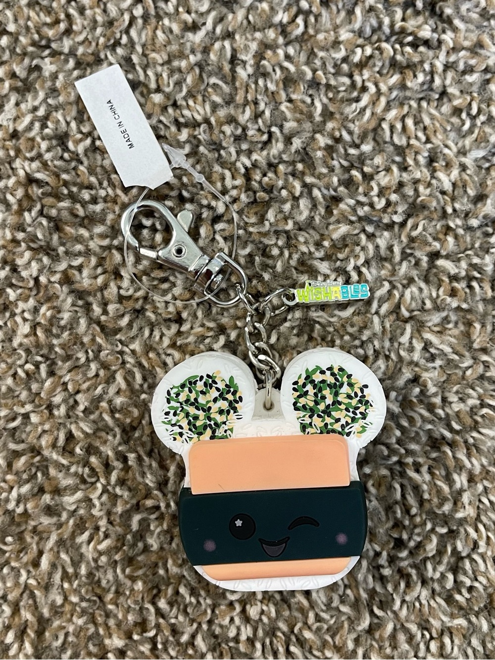 Disney Aulani Exclusive Wishables Spam Musubi Sushi Keychain BNWT